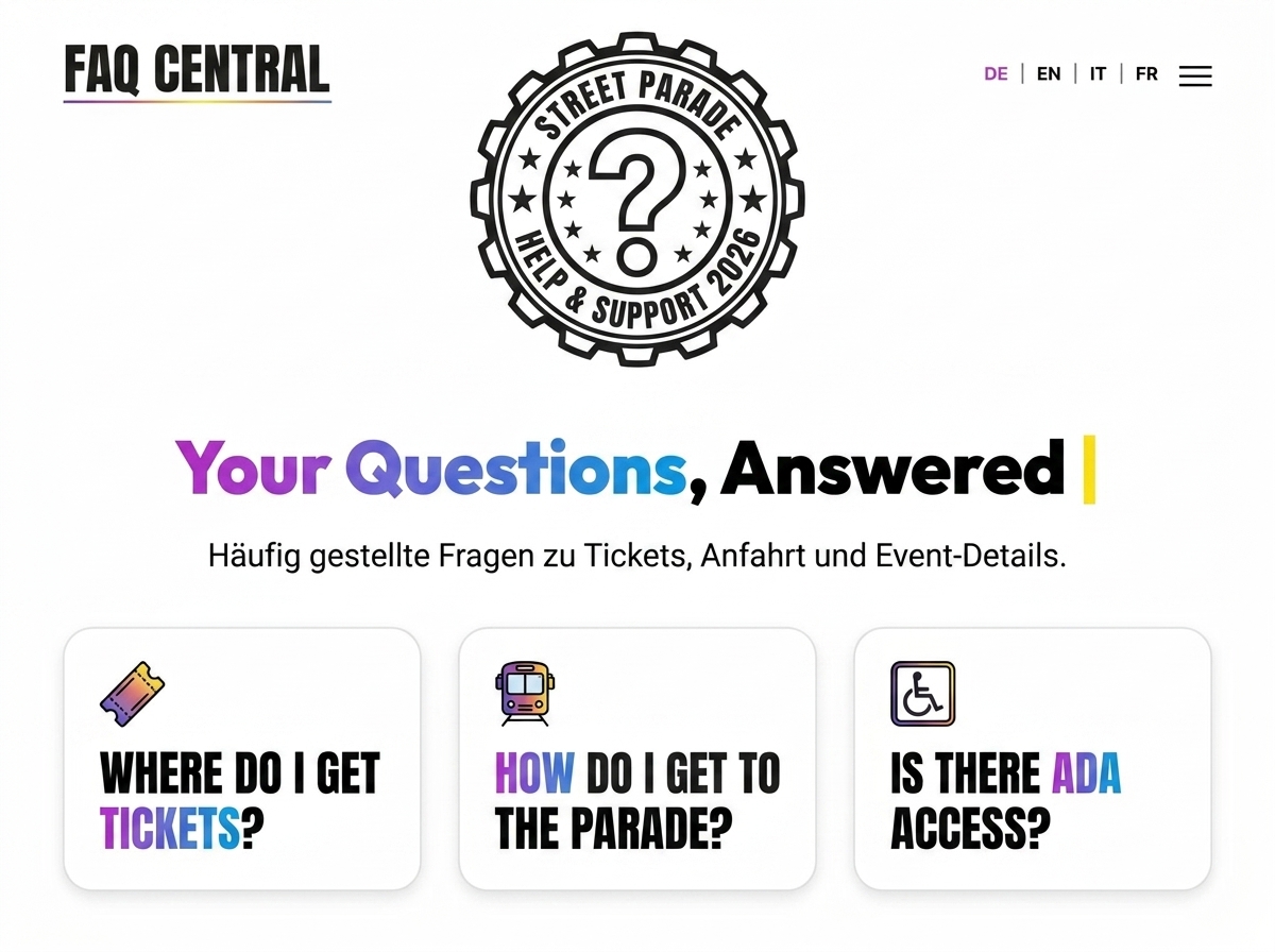 FAQ-Bereich eröffnet