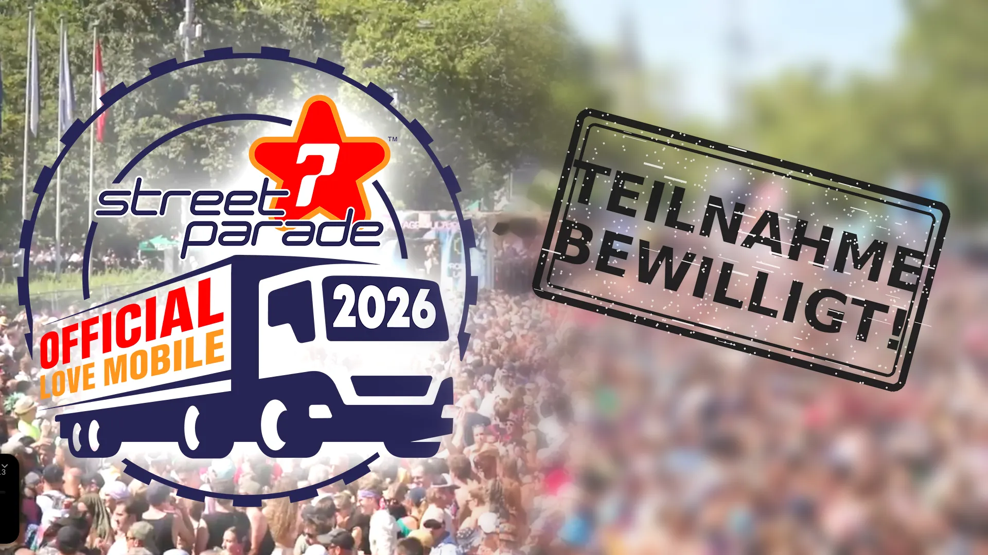 Zusage Street Parade 2026